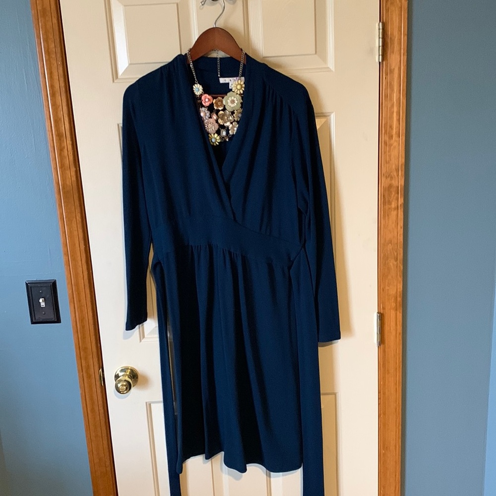 Cabi XL navy dress